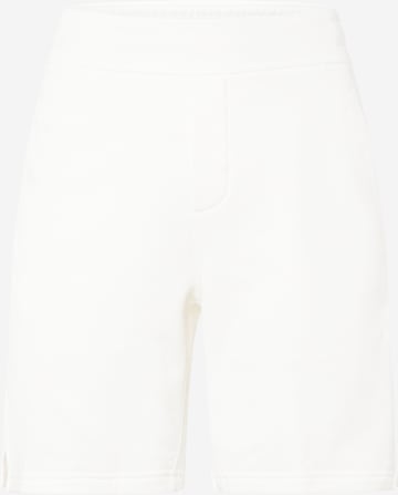 On Regular Trousers in White: front