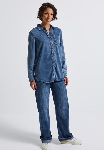 STREET ONE Bluse in Blau