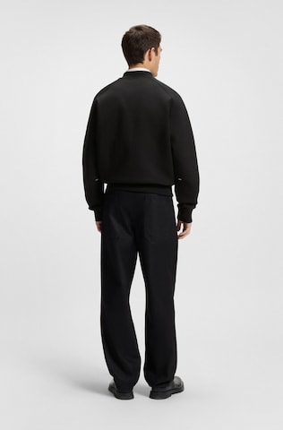 HUGO Zip-Up Hoodie 'Dargen' in Black