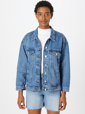 Monki Between-Season Jacket in Blue: front