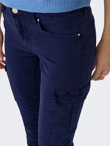 Coupe slim Pantalon cargo 'Missouri' ONLY en bleu