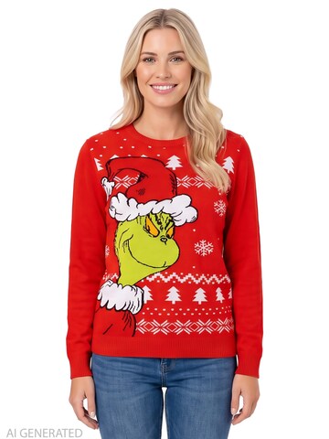 The Grinch Sweater 'Weihnachtspullover' in Red