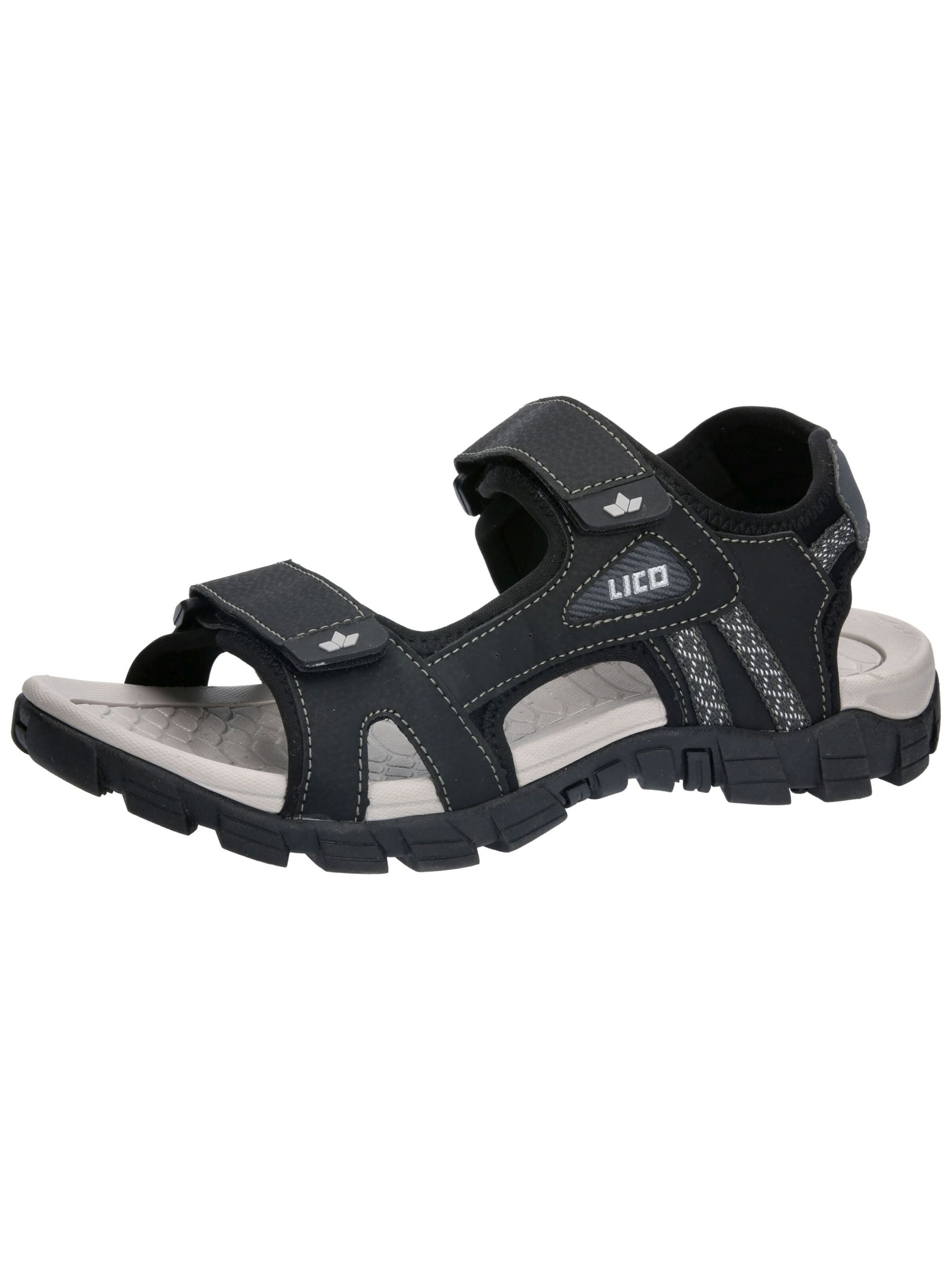 LICO Sandale 'Lealman V' in Schwarz: Vorderseite