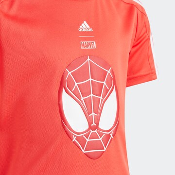 ADIDAS PERFORMANCE Funkční tričko 'Marvel Spider-Man' – červená