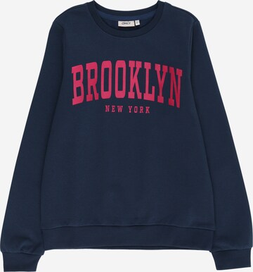 KIDS ONLY Sweatshirt 'SANNE' in Blauw: voorkant