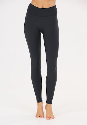 Athlecia Skinny Tights 'Luxe' in Grün: Vorderseite
