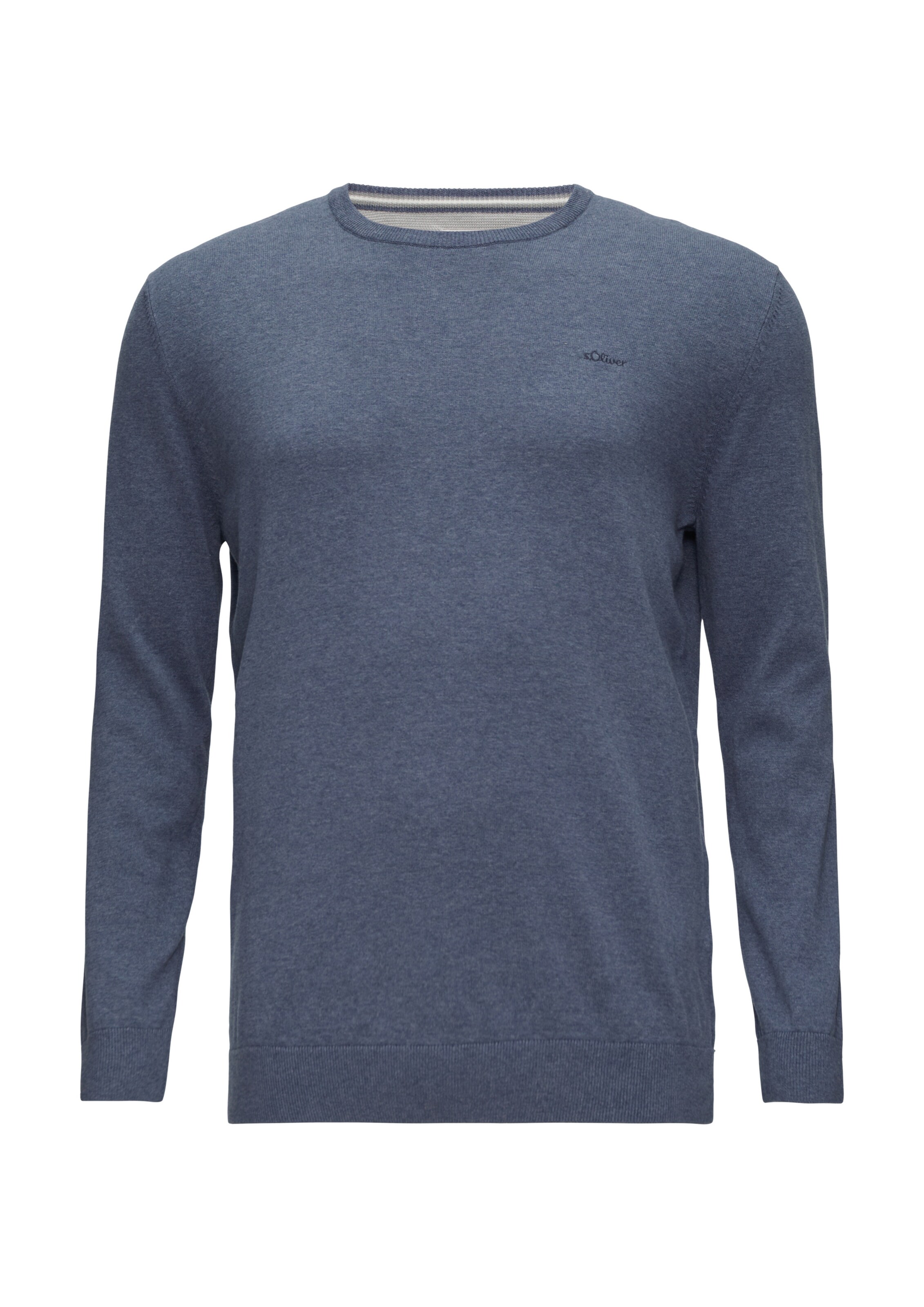 s.Oliver Men Big Sizes Sweater in Blue: front