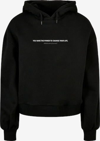 Merchcode Sweatshirt 'WD -  Believe In Yourself' in Zwart: voorkant