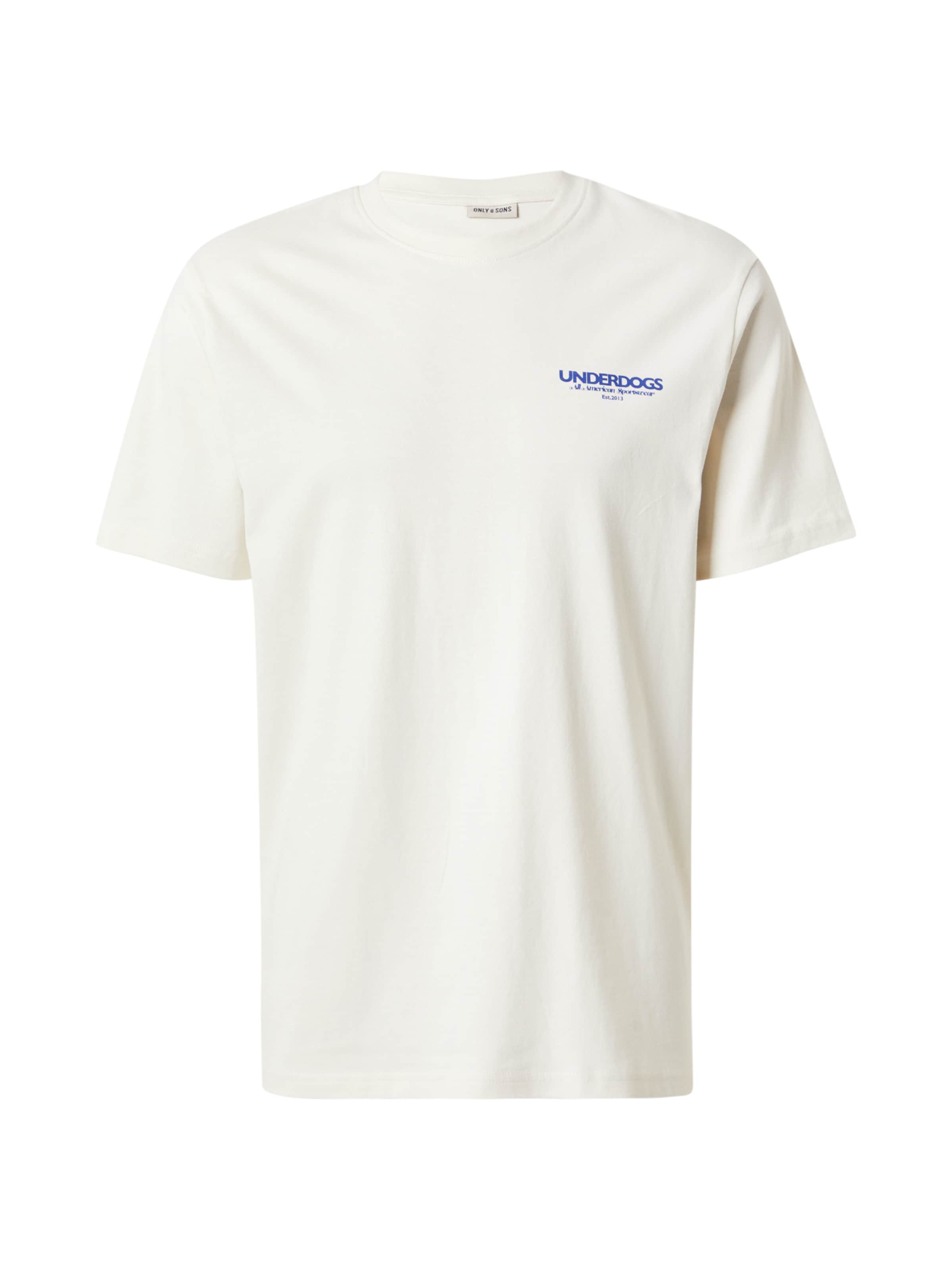 Only & Sons Тениска в кремаво / нейви синьо / оранжево, Преглед на продукта