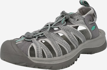 KEEN - Sandália 'Whisper' em cinzento: frente