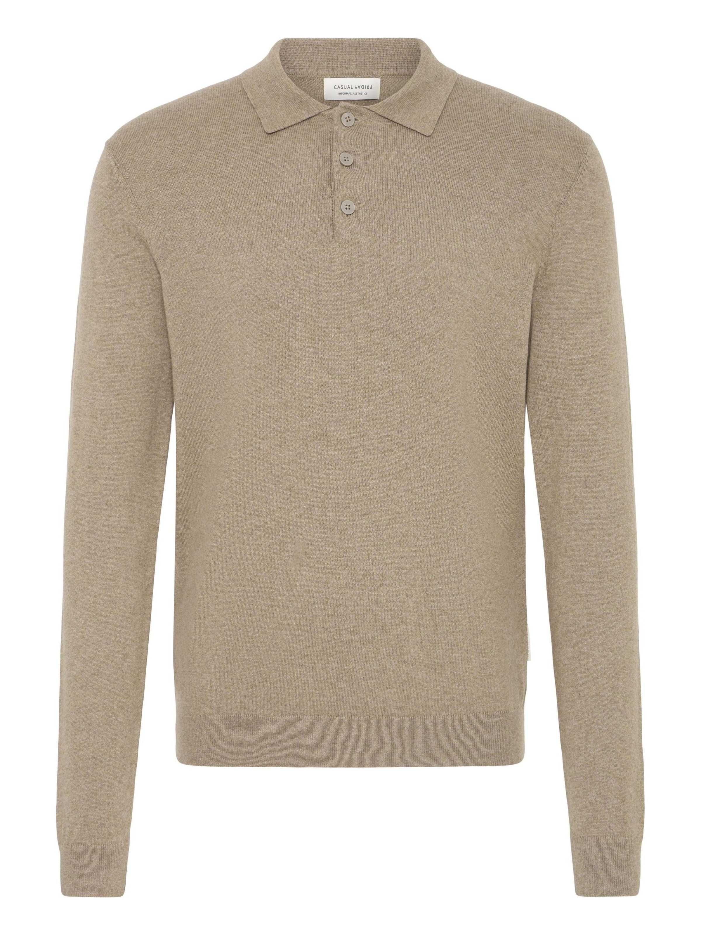 Casual Friday - Pullover ' CFFRODE ' em bege: frente