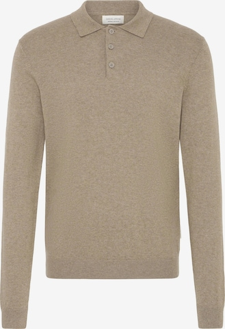 Casual Friday - Pullover ' CFFRODE ' em bege: frente