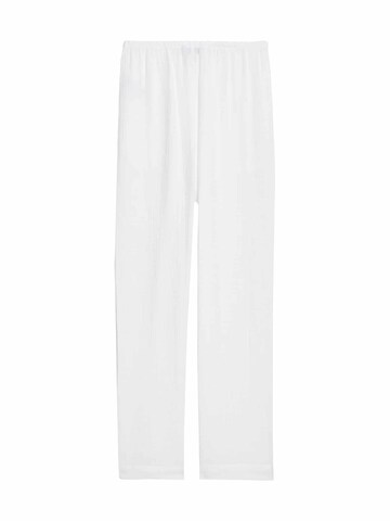Wide Leg Pantalon Marks & Spencer en blanc