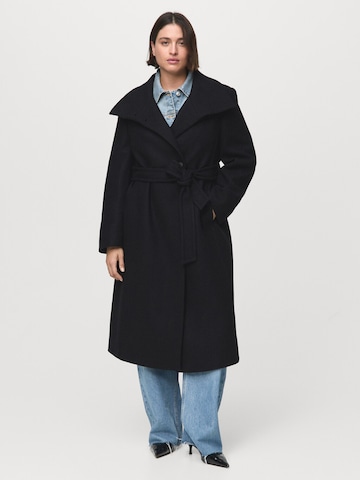 Manteau mi-saison 'SIRENITA' MANGO en noir : devant