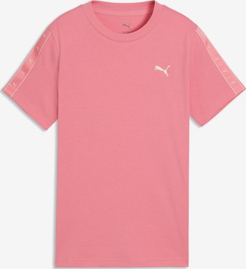 PUMA Shirt 'Essentials Tape' in Pink: front