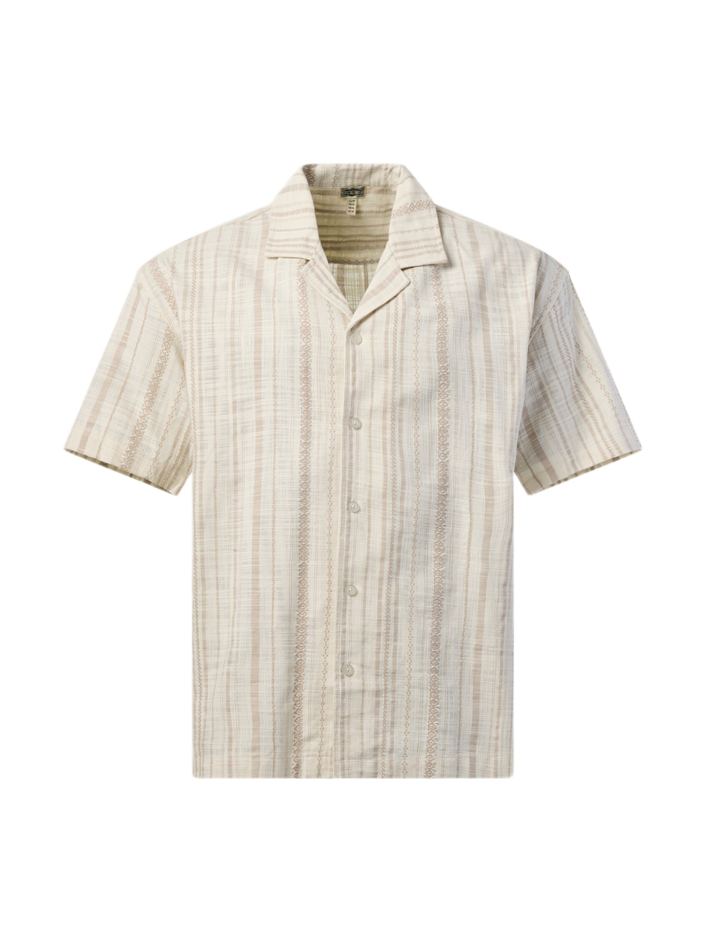 Denim Factory Overhemd 'Resort' in Beige: voorkant