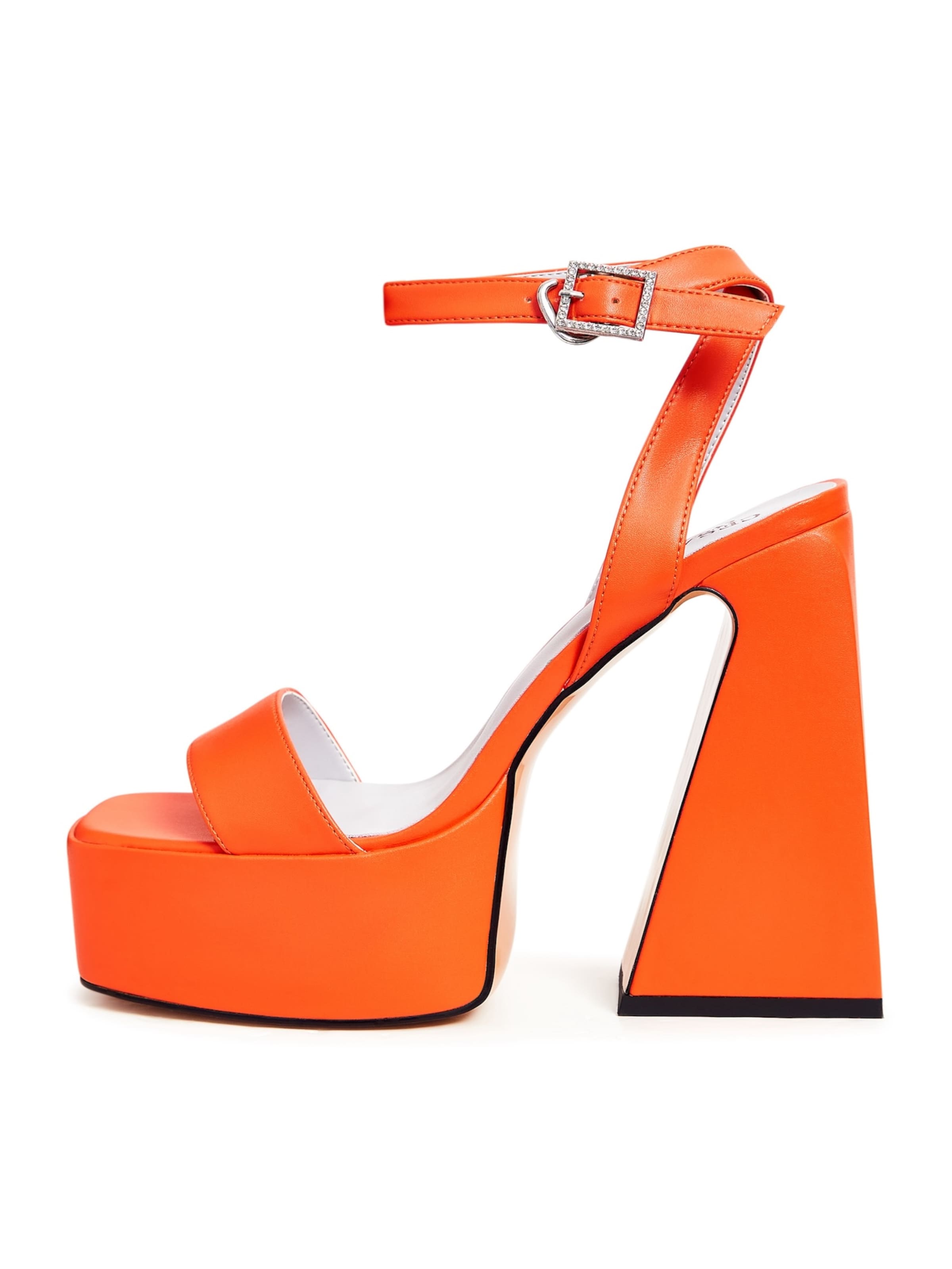 CESARE GASPARI Sandale in Orange: Vorderseite