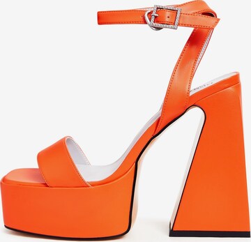 CESARE GASPARI Sandals in Orange: front