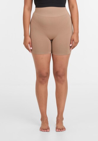 Lykkeland Atelier Skinny Shapingbroek 'Honest' in Bruin