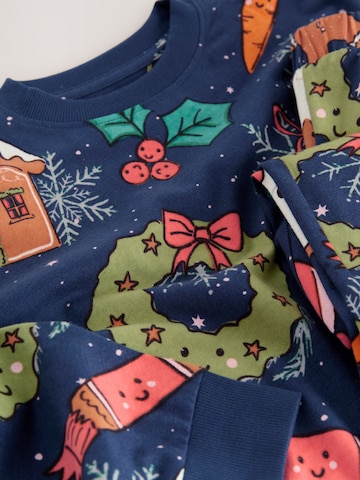 Pijamale 'Family Xmas' de la Next pe albastru