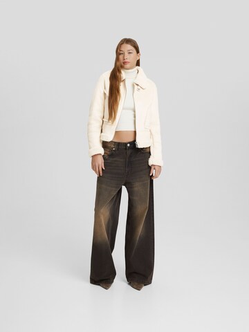 Bershka Between-season jacket in Beige