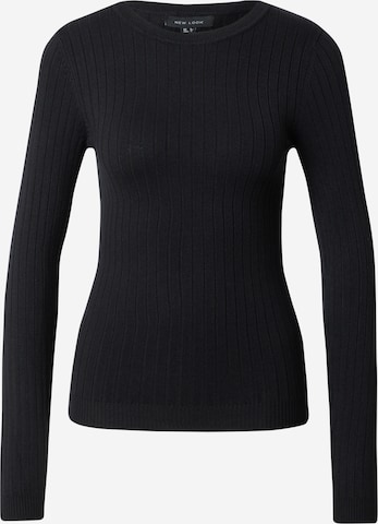 NEW LOOK Sweater in Black: front