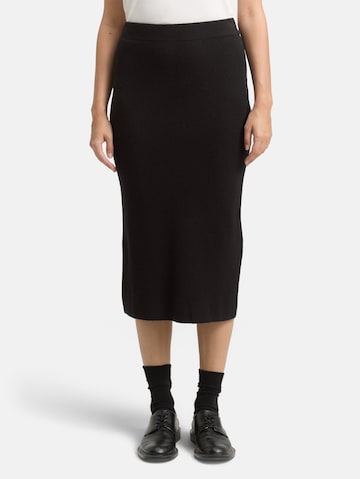 Jupe TOM TAILOR en noir : devant