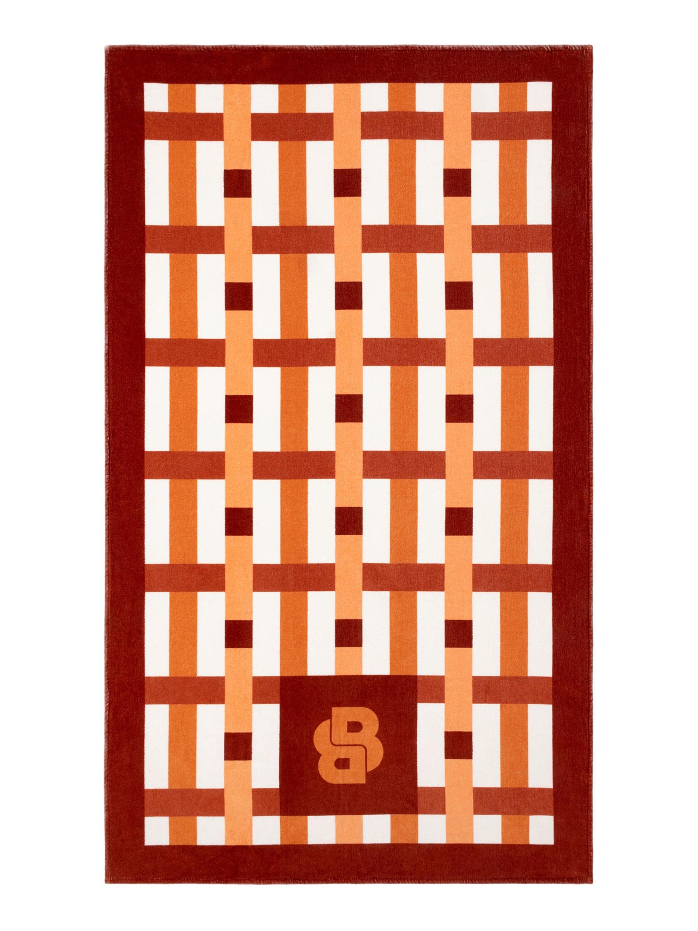 BOSS Home Beach Towel 'LATICE' in Orange: front