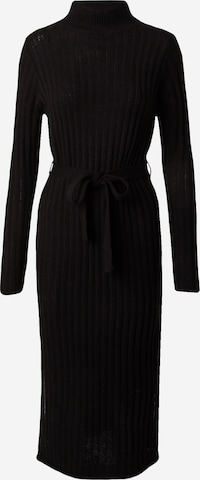 BRAVE SOUL Stickad klänning i svart: framsida