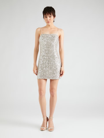 GLAMOROUSKoktel haljina - srebro boja: prednji dio