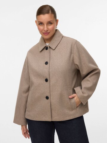 Vero Moda Curve Jacke 'VMCFortunemie' in Beige: Vorderseite