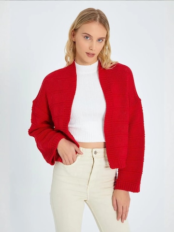 MixRay Strickjacke in Rot: Vorderseite