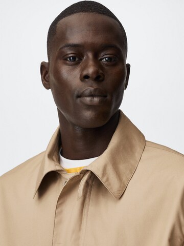 MANGO MAN Between-Seasons Coat in Beige