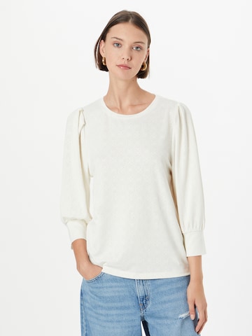 Freequent Blouse 'BLOND' in White: front