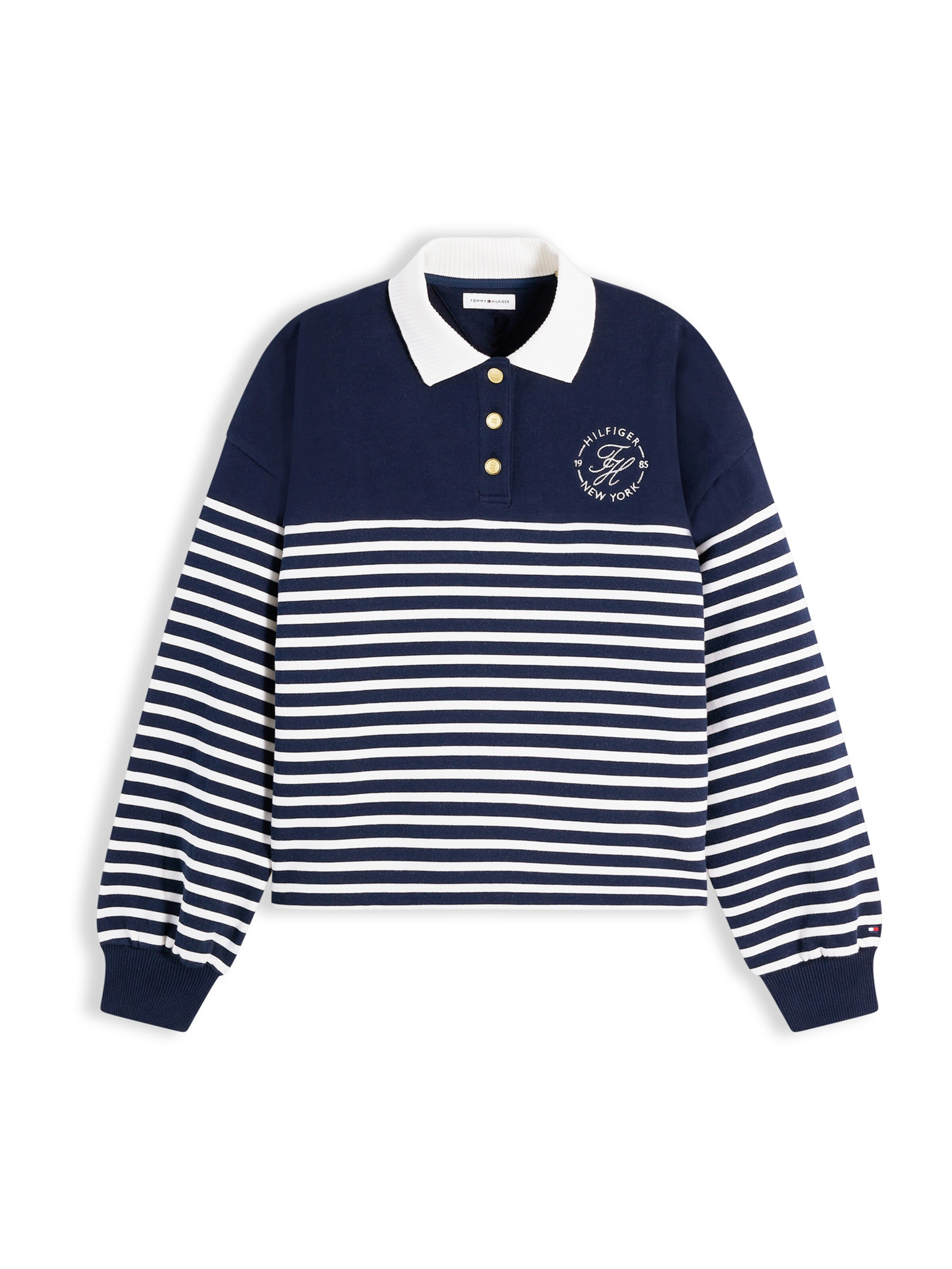 TOMMY HILFIGER Свитшот в Темно-синий / Белый, Обзор товара