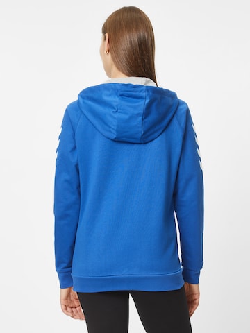 Hummel Athletic Zip-Up Hoodie in Blue