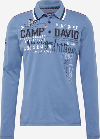 CAMP DAVID Shirt 'Alaska Ice Tour' in Blue: front