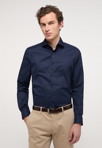 ETERNA Slim fit Business Shirt in Blue: front