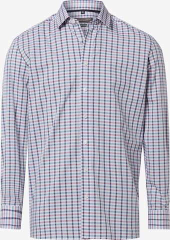 Finshley & Harding Regular Fit Businesshemd in Blau: Vorderseite