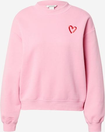 Monki - Sweatshirt em rosa: frente