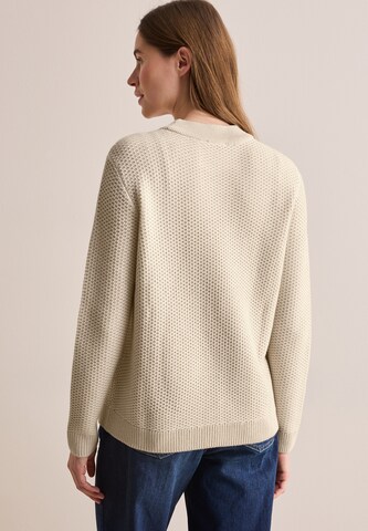 CECIL Two-Tone Pullover mit Struktur in Beige