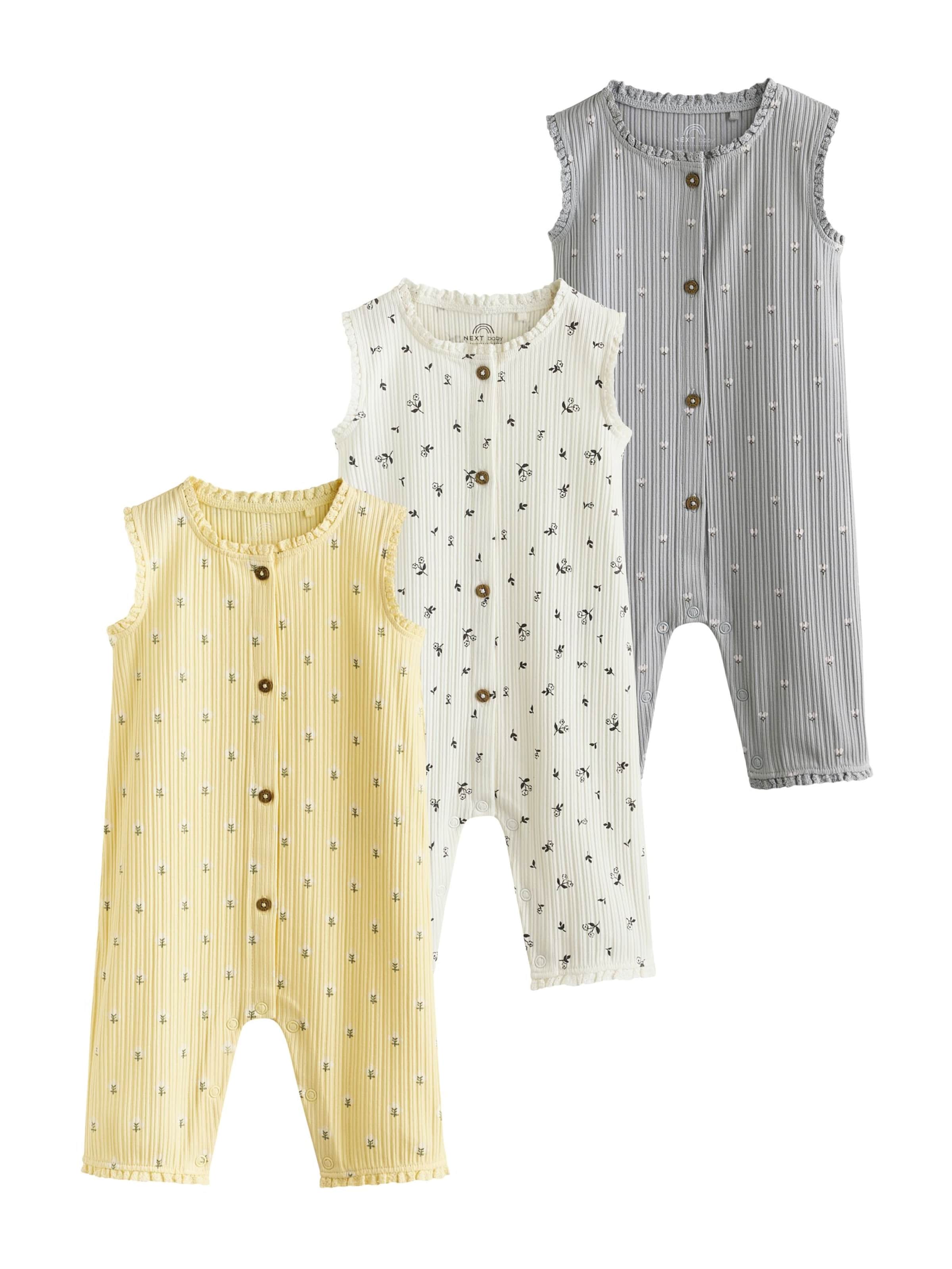 Next Ползунки/боди в Желтый: спереди