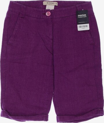 Etro Shorts in XS in Purple: front