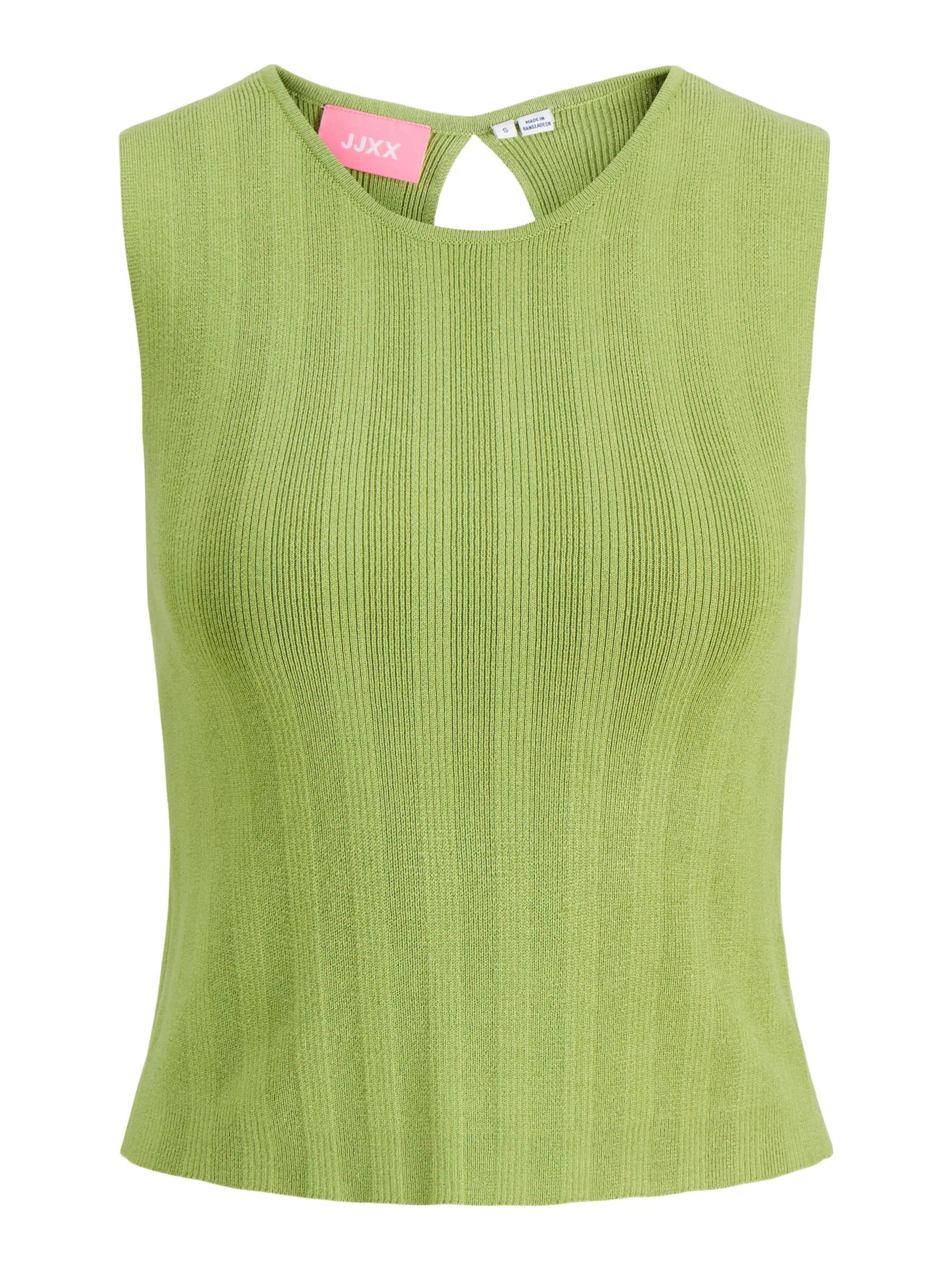 JJXX Gebreide top 'JXTalia' in Groen: voorkant