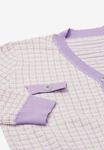 NAEMI Knit Cardigan in Purple