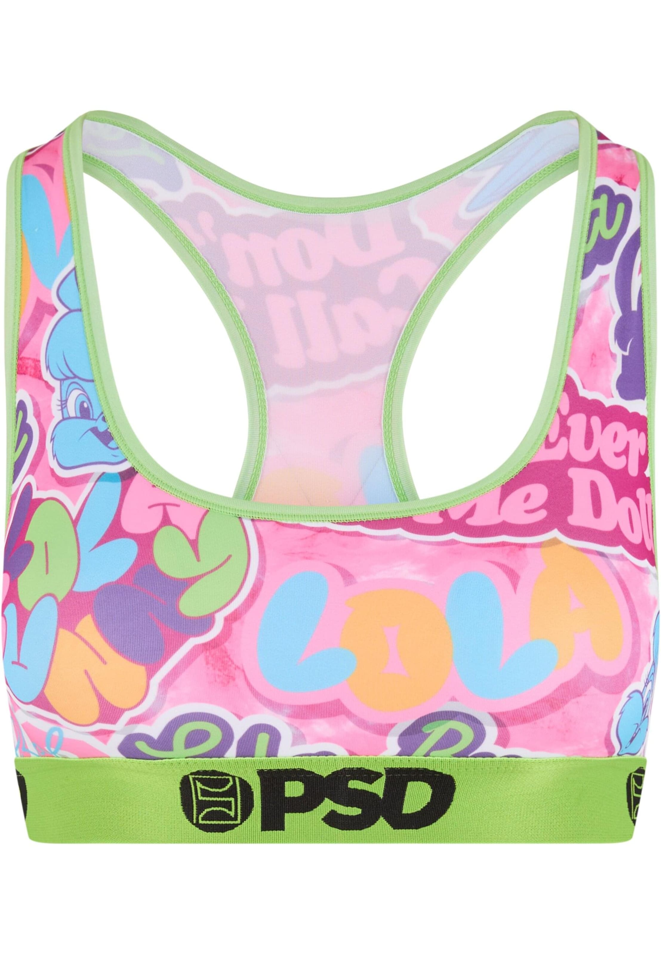 PSD T-shirt BH 'Dontcallmedoll' in Roze: voorkant