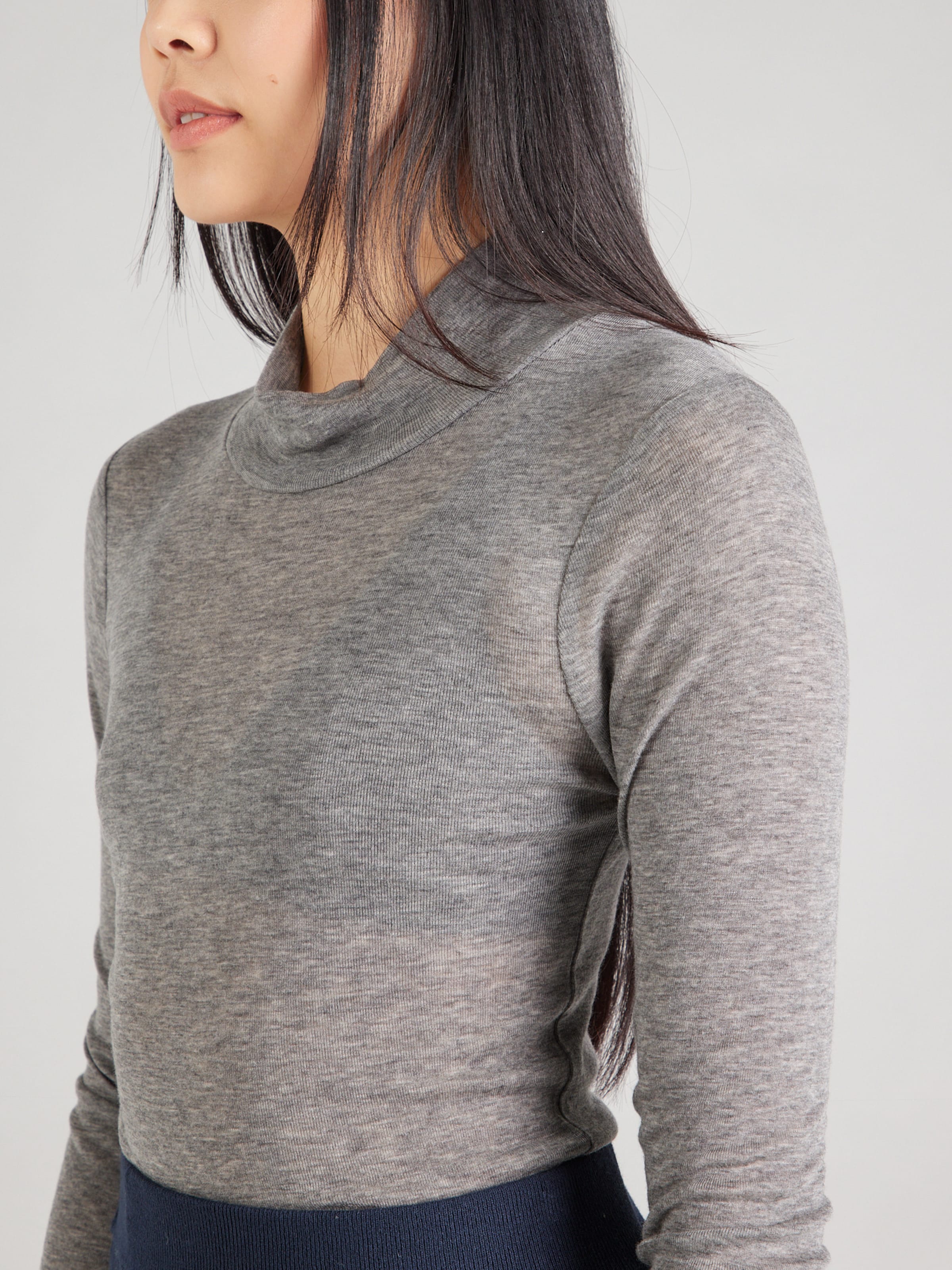 サムソサムソ(SAMSOE SAMSOE) 長袖カットソー Samsøe Samsøe Shirt 'Sadou' in Mottled Grey | ABOUT YOU
