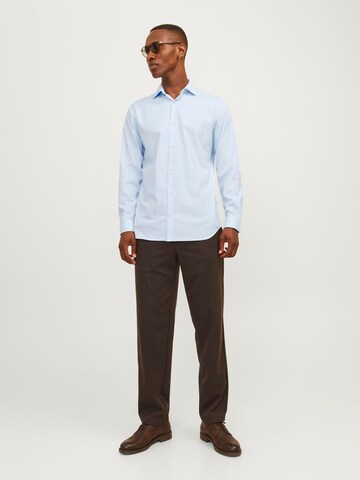 JACK & JONES Slim Fit Hemd 'JPRBLaparker' in Blau