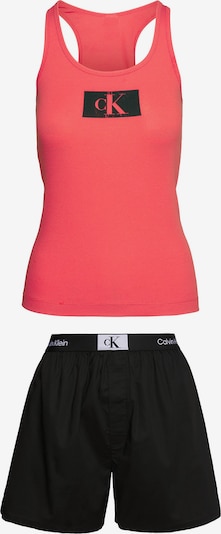 Calvin Klein Underwear Korte pyjama in de kleur Koraal / Zwart / Wit, Productweergave