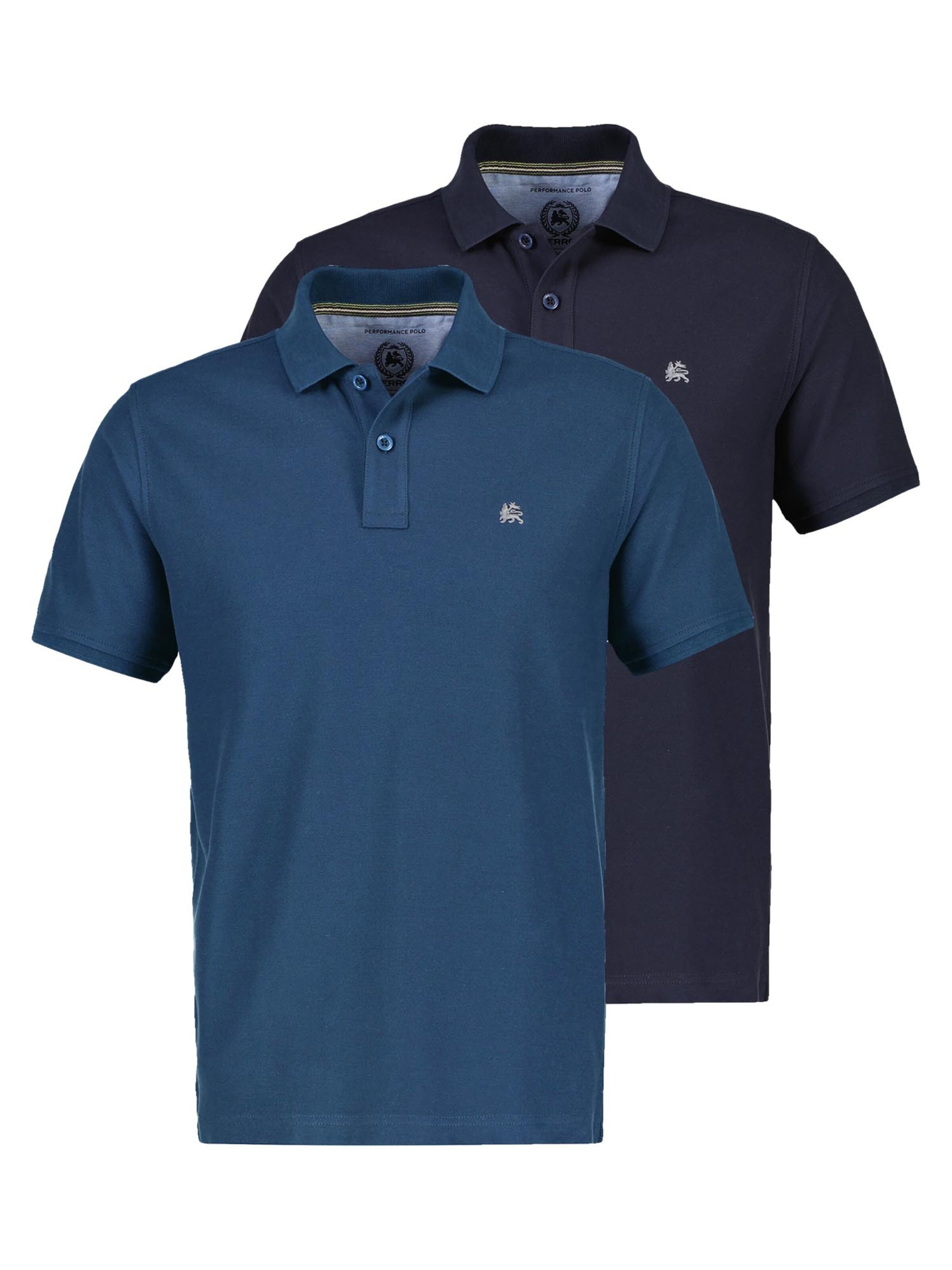 LERROS Shirt 'Basic' in Blauw: voorkant